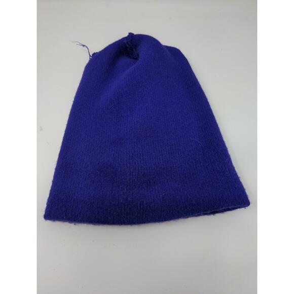 Bulldogs Knit Ski Cap Beanie Hat Purple Toboggan Cap Spell Out - Picture 8 of 10